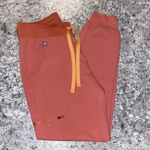 FIGS Hot Coral Zamora Joggers XS Petite